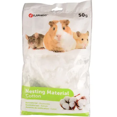 Lit douillet Matériaux de nidation coton 50 g couleur aléatoire pour rongeu