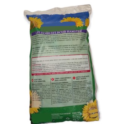 Lit douillet pour hamster sachet de 25 gr, couleur blanc.