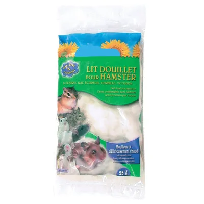 animallparadise - Lit douillet pour hamster sachet de 25 gr, couleur blanc