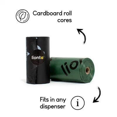 lionto sacs à déjections pour chien résistants, étanches et pratiques