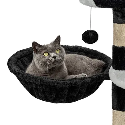 lionto hamac en peluche douce pour arbre à chat avec cadre métallique lionto hamac en peluche douce pour arbre à chat avec cadre métallique
