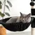 lionto hamac en peluche douce pour arbre à chat avec cadre métallique