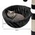 lionto hamac en peluche douce pour arbre à chat avec cadre métallique