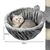 lionto hamac en peluche douce pour arbre à chat avec cadre métallique