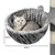lionto hamac en peluche douce pour arbre à chat avec cadre métallique