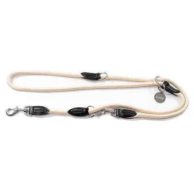 lionto Multifunktions-Hundeleine verstellbar aus robustem Nylon & Edelstahl