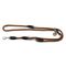 lionto laisse multifonction réglable pour chiens, nylon robuste & inox 200 cm marron