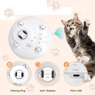 UAMLY Jouet pour chat soucoupe volante