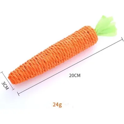 UAMLY Jouets à mâcher dentaires pour chat en forme de carotte