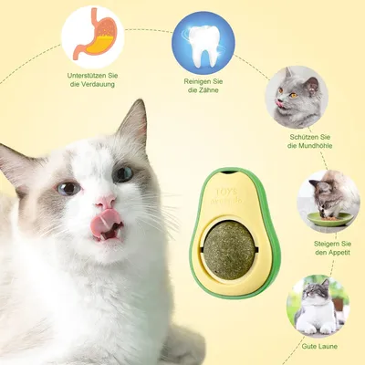 UAMLY Boules de menthe auto-cicatrisantes pour chat