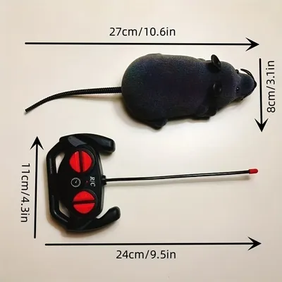 UAMLY Jouet pour chat en forme de fausse souris télécommandée