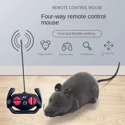 UAMLY Jouet pour chat en forme de fausse souris télécommandée