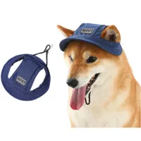 FurryFusion Chapeau de soleil en jean pour chien