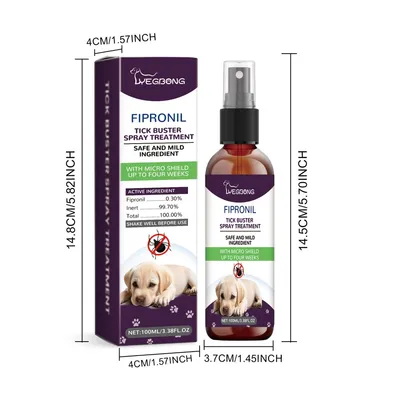 FurryFusion Spray antiparasitaire pour animaux de compagnie 100ml