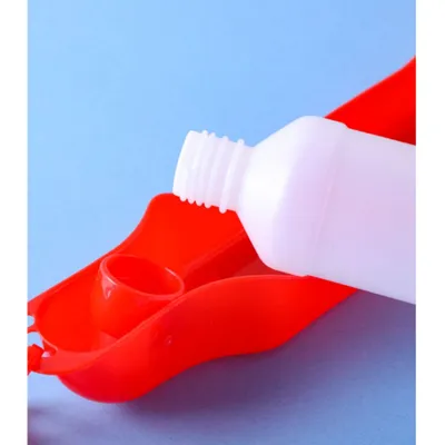 FurryFusion Bouteille d'eau pour chien portable et pliable