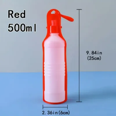 FurryFusion Bouteille d'eau pour chien portable et pliable