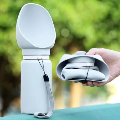 FurryFusion Bouteille d'eau pliable pour chien