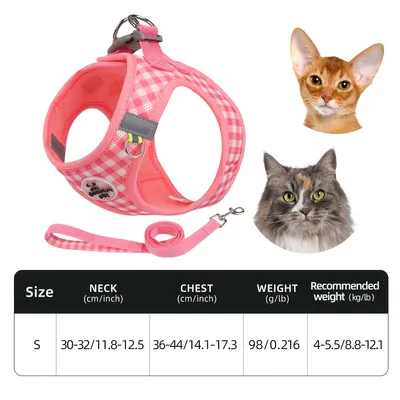 UAMLY Ensemble Harnais et Laisse pour Chat Anti-Traction
