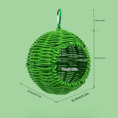 FurryFusion Nid d'oiseau en rotin