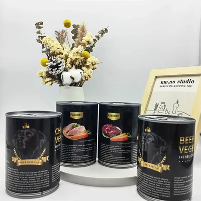 FurryFusion Comida húmeda para perros con sabor a carne de res 375 g