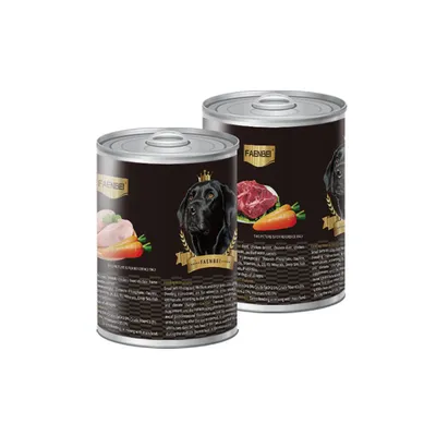 FurryFusion Nourriture humide pour chiens au goût de bœuf 375g