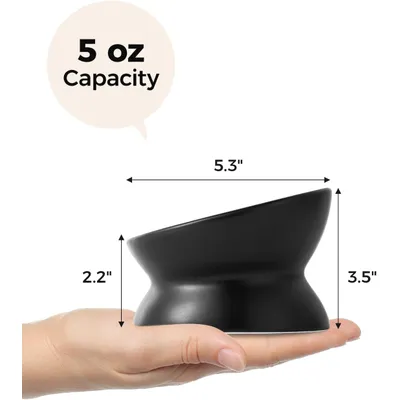 UAMLY Gamelle surélevée et inclinée en céramique pour chat