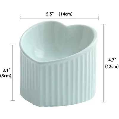 UAMLY Gamelle Chat Surélevée et Inclinée