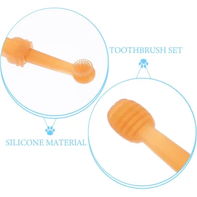 UAMLY Brosse à dents nettoyante pour chat et chien