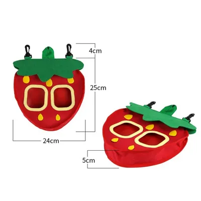 FurryFusion Sac à foin animal aux fraises