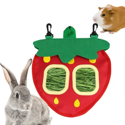 FurryFusion Sac à foin animal aux fraises