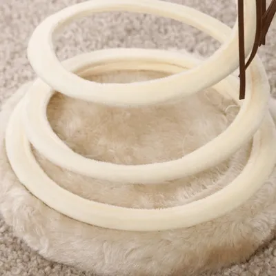 FurryFusion Jouet pour chat en peluche à ressort souris