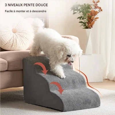 FurryFusion Escalier pour Chien Chat à 3 Marches
