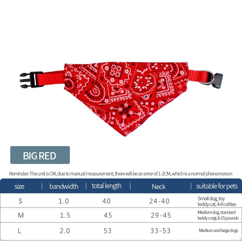 UAMLY Lot de 4 foulards pour chien