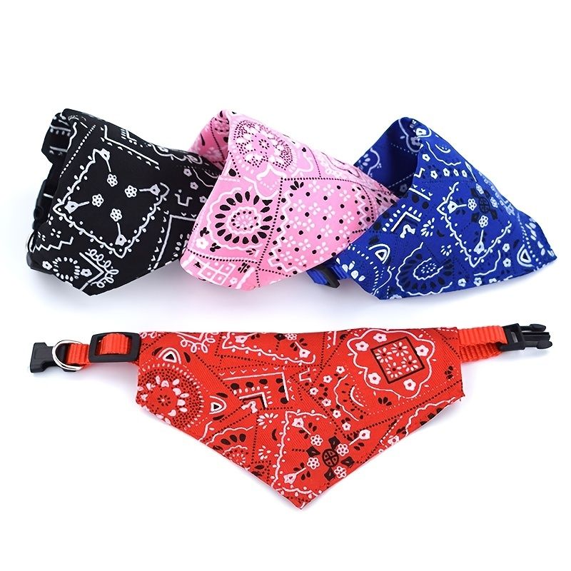 UAMLY Lot de 4 foulards pour chien