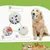 FurryFusion Jouet en caoutchouc pour chien, boule interactive