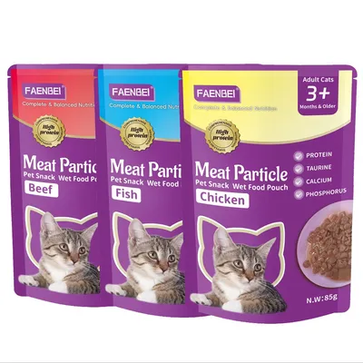 FurryFusion Nourriture humide pour chats en granulés 5 x 85 g