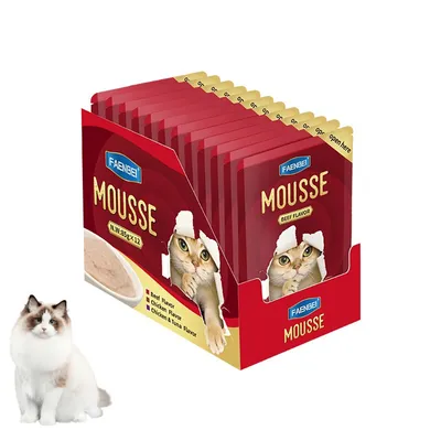 Nourriture humide au bœuf pour chat 12 x 85 g