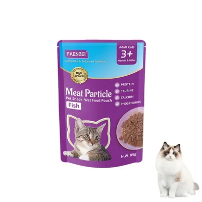 FurryFusion Nourriture humide pour chats en granulés 5 x 85 g