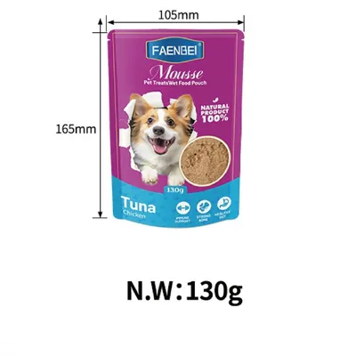 FurryFusion Nourriture humide pour chien saveur bœuf 4 x 130 g