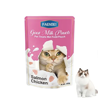 FurryFusion Nourriture humide pour chat au saumon et au poulet 4 x 85 g