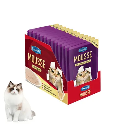 FurryFusion Nourriture pour chat au poulet et au thon 12 x 85 g