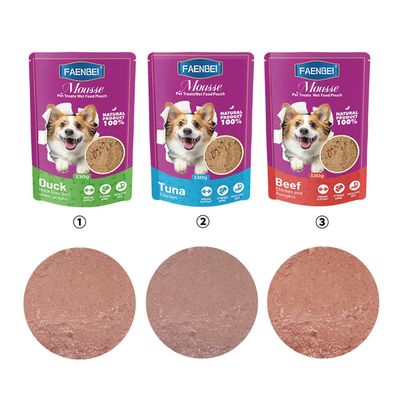 FurryFusion Nourriture humide pour chien au goût de canard 4 x 130 g