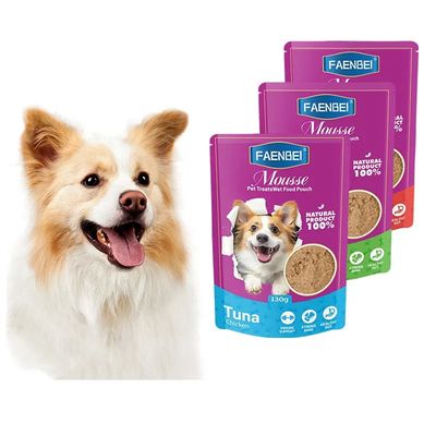 FurryFusion Nourriture humide pour chien au goût de canard 4 x 130 g
