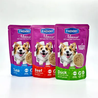 FurryFusion Nourriture humide pour chien au thon 4 x 130 g