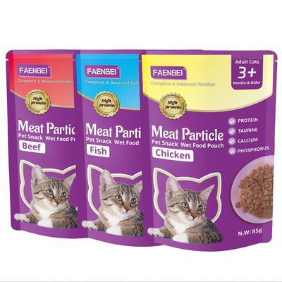 FurryFusion Nourriture humide pour chats en granulés 5 x 85 g