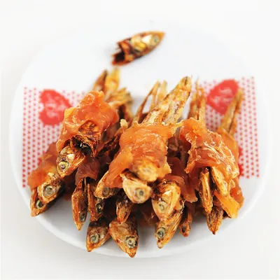 FurryFusion Snack de poisson séché enroulé dans du poulet