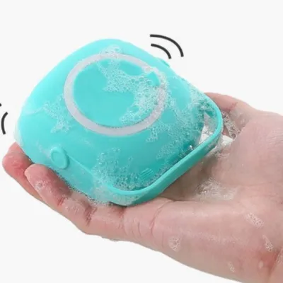 FurryFusion Brosse de bain en silicone pour chien et chat