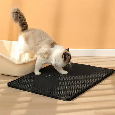 FurryFusion Tapis à litière pour chats en EVA double-couche