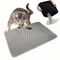FurryFusion Tapis à litière pour chats en EVA double-couche Gris