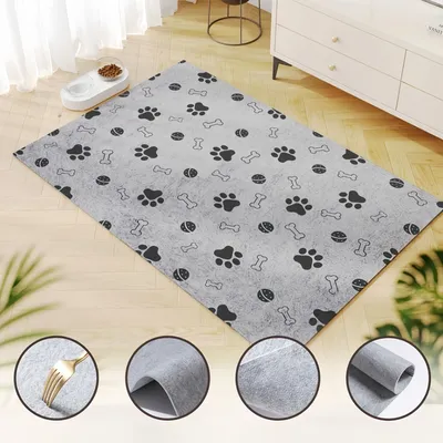 FurryFusion Tapis d'alimentation pour chien